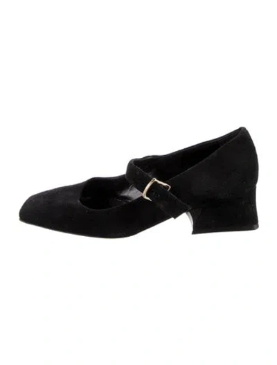 Pre-owned Fratelli Rossetti Suede Pumps In Black