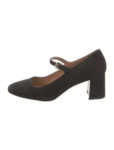Pre-owned Fratelli Rossetti Suede Pumps In Black