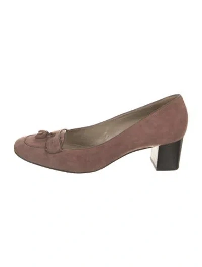 Pre-owned Fratelli Rossetti Suede Pumps In Brown