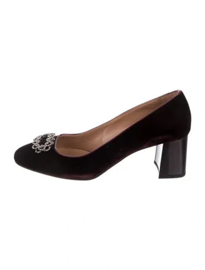 Pre-owned Fratelli Rossetti Suede Pumps In Brown