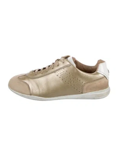 Pre-owned Fratelli Rossetti Suede Sneakers In Neutral