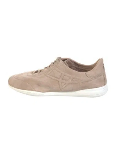 Pre-owned Fratelli Rossetti Suede Sneakers In Neutrals