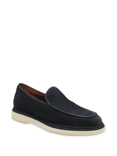 Fratelli Rossetti Suede-finish Slip-on Loafers In Black