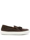 Fratelli Rossetti Tassel-detail Suede Boat Shoes In Brown