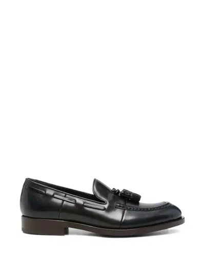 Fratelli Rossetti Tassel Leather Boat Shoes In Black