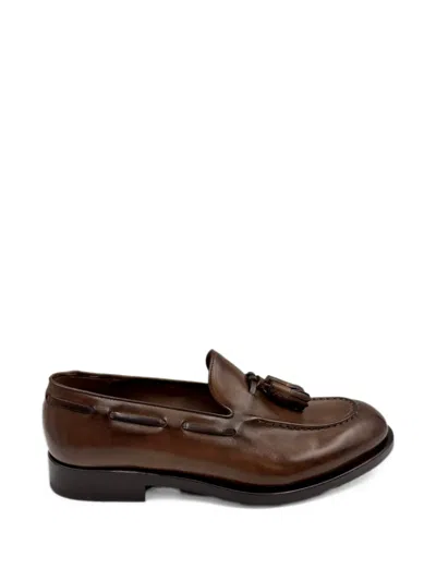 Fratelli Rossetti Tassel Leather Loafers In Brown