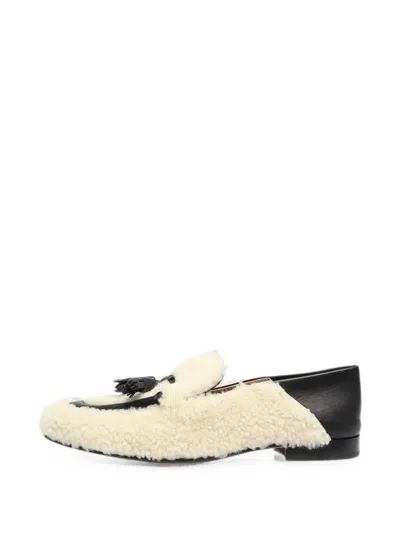 Pre-owned Fratelli Rossetti Tassel-detail Sheepskin Loafers In Neutral