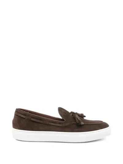 Fratelli Rossetti Tassel-detail Suede Loafers In Brown