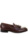 Fratelli Rossetti Tassels-motif Leather Loafers In Burgundy