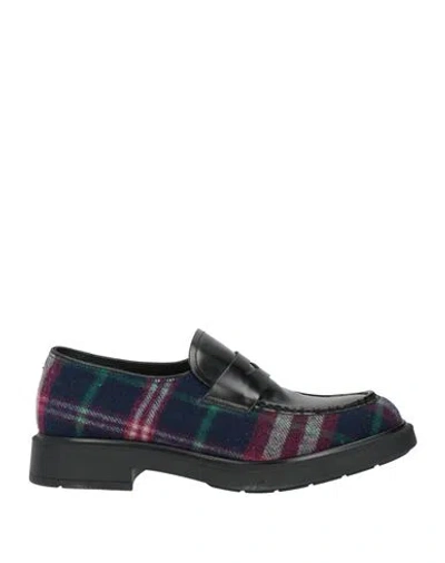 Fratelli Rossetti Woman Loafers Blue Size 9.5 Leather, Textile Fibers