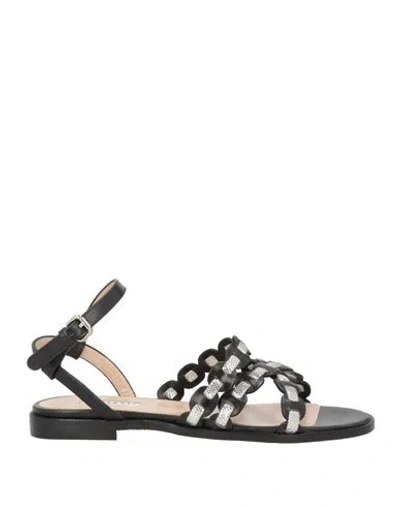 Fratelli Rossetti Woman Sandals Black Size 8 Leather