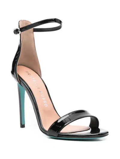 Fratelli Russo 105mm Leather Sandals In Black