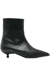 Fratelli Russo 35mm Pointed-toe Ankle Boots In Black