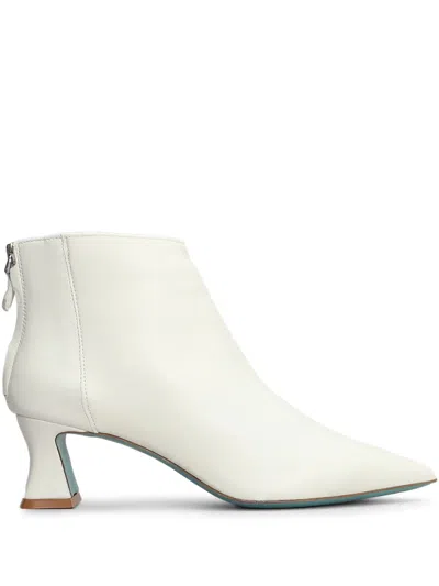 Fratelli Russo 60mm Leather Ankle Boots In White