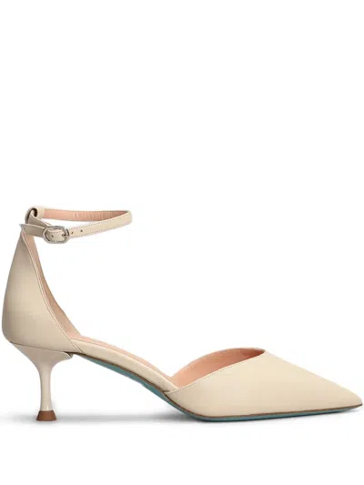 Fratelli Russo 60mm Leather Pumps In Beige
