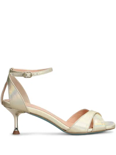 Fratelli Russo 65mm Leather Sandals In Platinum