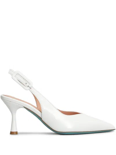 Fratelli Russo 80mm Leather Pumps In White