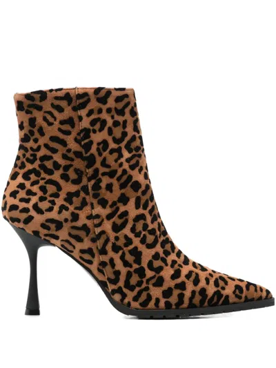 Fratelli Russo Animal Print Heeled Boot