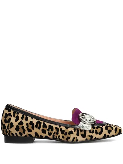 Fratelli Russo Leopard-print Ballet Flats In 中性色