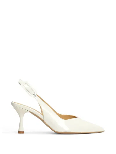 Fratelli Russo Pointed-toe Slingback Pumps In Neutral