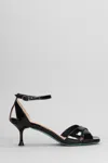 Fratelli Russo 70mm Patent-leather Sandals In Black