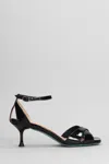 Fratelli Russo 70mm Patent-leather Sandals In Black