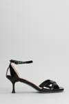 Fratelli Russo 70mm Patent-leather Sandals In Black