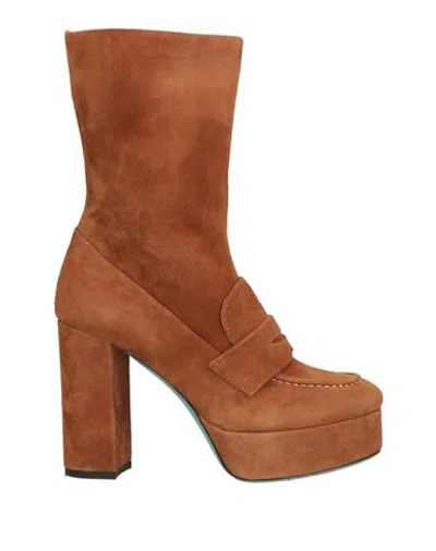 Fratelli Russo Woman Ankle Boots Brown Size 10 Leather