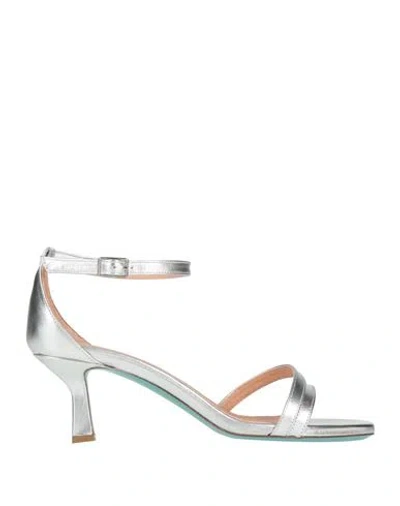 Fratelli Russo Woman Sandals Silver Size 8 Leather