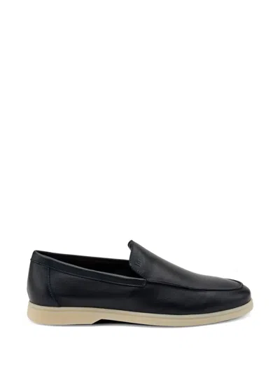 Frau Almond-toe Loafers In Black
