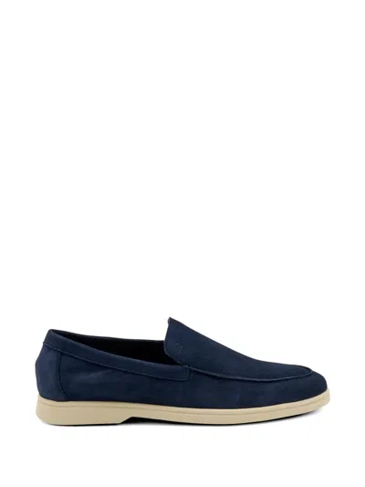 Frau Almond-toe Loafers In Blue