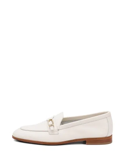 Frau Buckle-detail Loafers In White