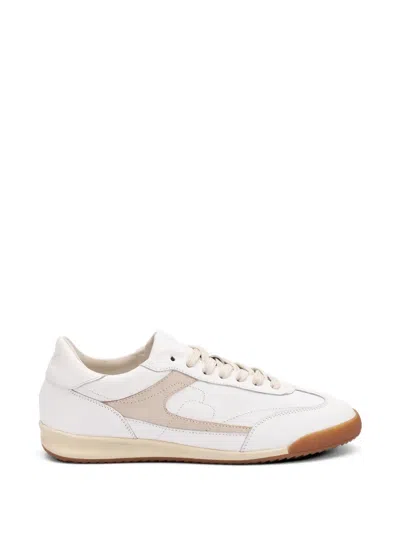 Frau Cross Hybrid Leather Sneakers In White