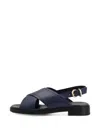 Frau Crossover-strap Sandals In Blue