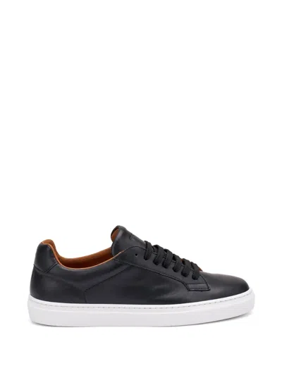 Frau Leather Sneakers In Black
