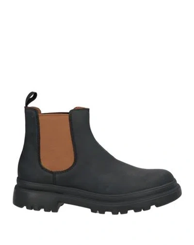 Frau Man Ankle Boots Black Size 6 Leather, Textile Fibers