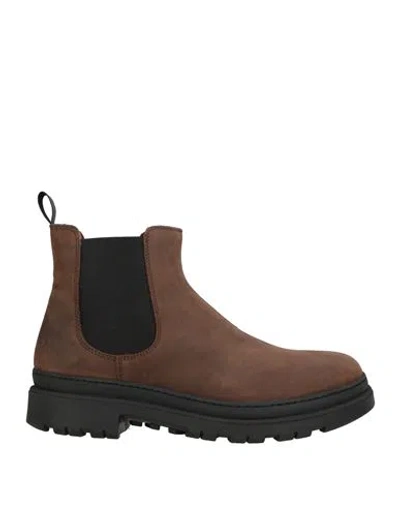 Frau Man Ankle Boots Brown Size 10 Leather