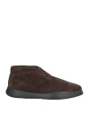 Frau Man Ankle Boots Dark Brown Size 6 Leather