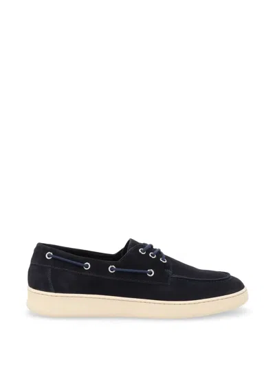 Frau Suede Boat Shoes In Black