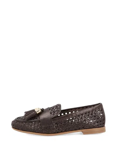 Frau Tassel-detail Loafers In Brown