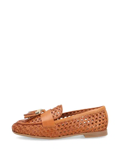 Frau Tassel-detail Loafers In Brown