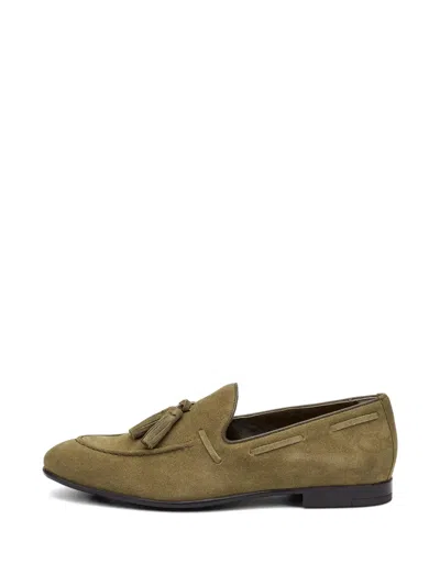 Frau Tassel-detail Loafers In Green