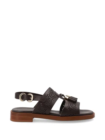 Frau Tassel-detail Perforated Sandals In Multi