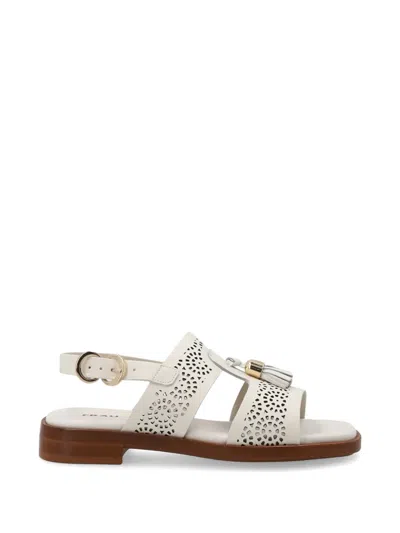 Frau Tassel-detail Perforated Sandals In Multi