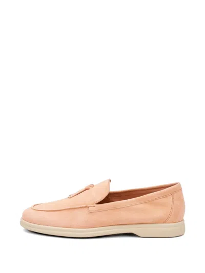 Frau Tassel-detail Suede Loafers In Pink