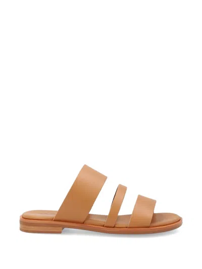 Frau Triple-strap Leather Sandals In Multi