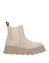 Frau Woman Ankle Boots Beige Size 9 Leather In Sand