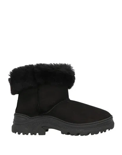 Frau Woman Ankle Boots Black Size 10 Shearling