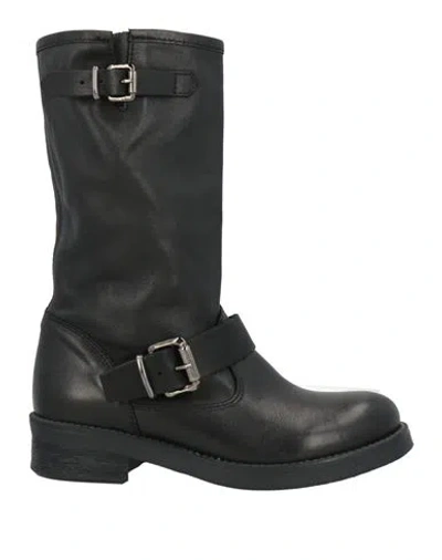 Frau Woman Ankle Boots Black Size 5 Leather