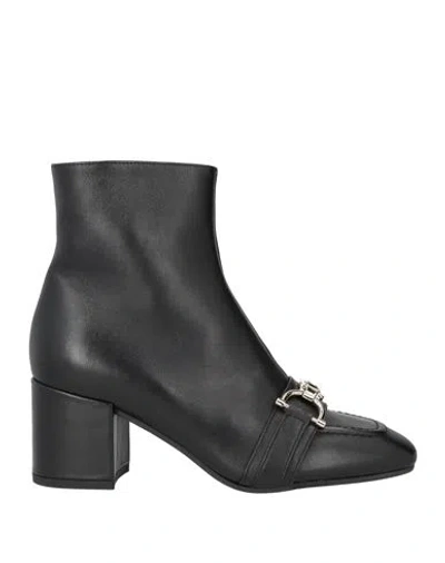 Frau Woman Ankle Boots Black Size 6 Calfskin